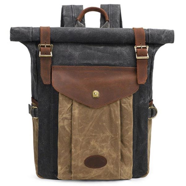 backpack rucksack retro crazy horse leather travel oil wax waterproof computer school bag men jt330073
backpack rucksack retro crazy horse leather travel oil wax waterproof computer school bag men jt330073