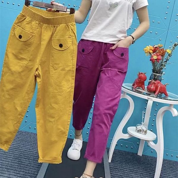 women's pants & capris korea fashion spring summer women elastic waist loose cotton harem double pocket casual ankle-length plus size v, Black;white
women's pants & capris korea fashion spring summer women elastic waist loose cotton harem double pocket casual ankle-length plus size v, Black;white