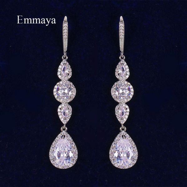 emmaya arrival waterdrop and round shape cubic zircon connect delicate long earring for female three color gorgeous gift stud, Golden;silver
emmaya arrival waterdrop and round shape cubic zircon connect delicate long earring for female three color gorgeous gift stud, Golden;silver
