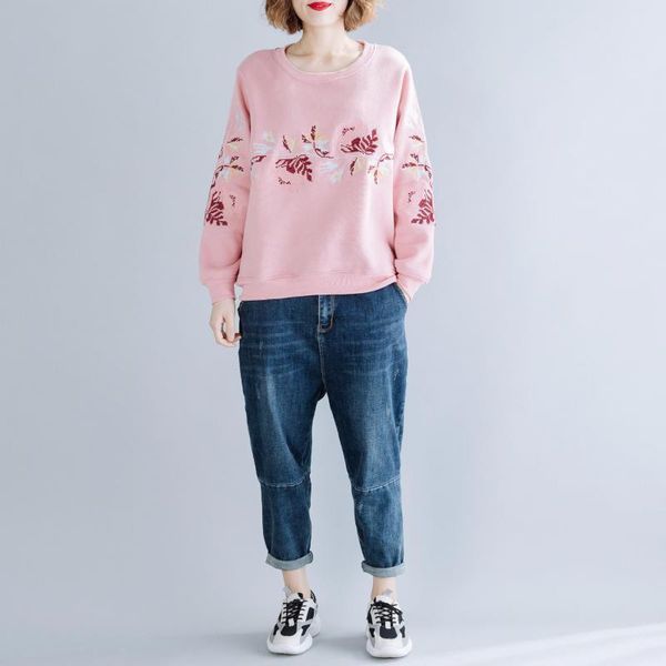 women's hoodies & sweatshirts johnature print pullovers women clothes 2021 spring o-neck casual full sleeve loose all-match concise, Black
women's hoodies & sweatshirts johnature print pullovers women clothes 2021 spring o-neck casual full sleeve loose all-match concise, Black