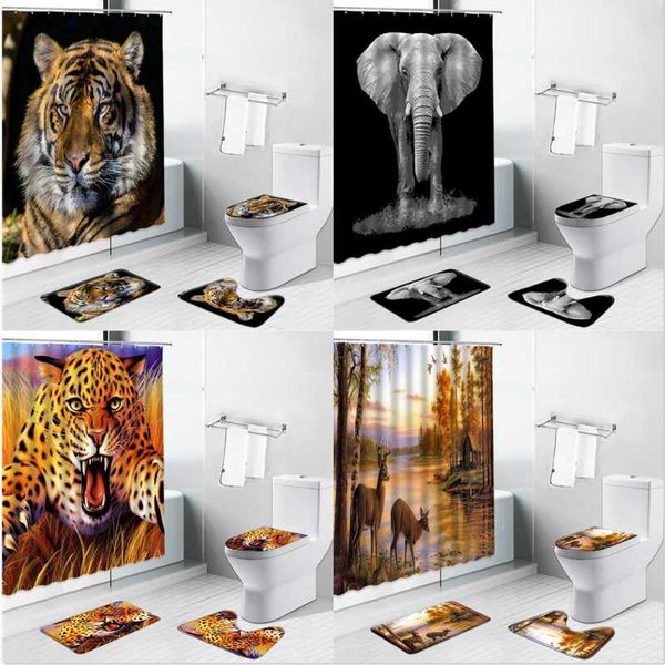 shower curtains set wild animal elephant tiger lion leopard elk deer home non-slip rug toilet lid carpet bath mat bathroom decor
shower curtains set wild animal elephant tiger lion leopard elk deer home non-slip rug toilet lid carpet bath mat bathroom decor