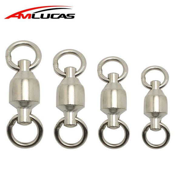 fishing hooks amlucas 10pcs heavy duty ball bearing stainless steel rolling swivels connector solid rings hook size 0-7 ww295
fishing hooks amlucas 10pcs heavy duty ball bearing stainless steel rolling swivels connector solid rings hook size 0-7 ww295