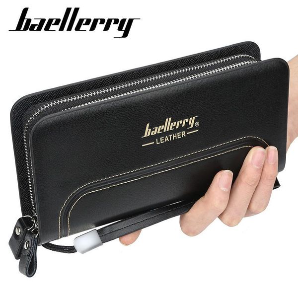 baellerry men's leather wallet zipper long handbag retro multi card fashion mobile phone bag wallets, Red;black
baellerry men's leather wallet zipper long handbag retro multi card fashion mobile phone bag wallets, Red;black