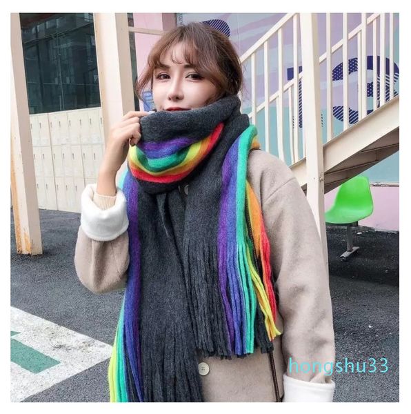 2021 autumn and winter scarves fashion leisure rainbow plaid shawl temperament scarf wool and cashmere high quality, Blue;gray
2021 autumn and winter scarves fashion leisure rainbow plaid shawl temperament scarf wool and cashmere high quality, Blue;gray