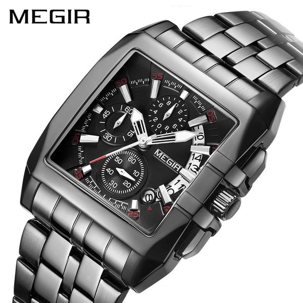 wristwatches megir men's big dial all black quartz creative business stainless steel sports watches men relogio masculino, Slivery;brown
wristwatches megir men's big dial all black quartz creative business stainless steel sports watches men relogio masculino, Slivery;brown