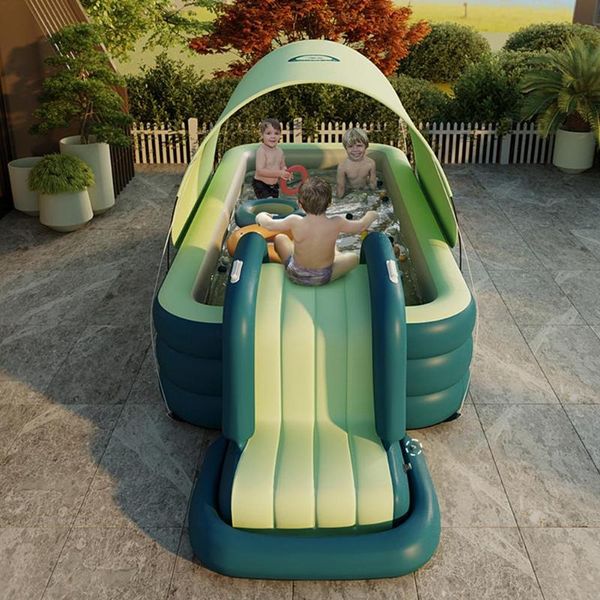 pool & accessories 2.1/2.6/3m inflatable swimming with awning thickened shade automatic inflation water slides summer toy
pool & accessories 2.1/2.6/3m inflatable swimming with awning thickened shade automatic inflation water slides summer toy