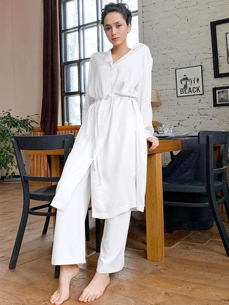 women's sleepwear roomware turn down collar 2 pieces sets robe summer woman for home long sleeve bathrobe women pijama slit lace up nig, Black;red
women's sleepwear roomware turn down collar 2 pieces sets robe summer woman for home long sleeve bathrobe women pijama slit lace up nig, Black;red