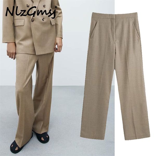 pant women fashion office wear side pockets straight pants vintage high waist zipper fly female trousers mujer 210628, Black;white
pant women fashion office wear side pockets straight pants vintage high waist zipper fly female trousers mujer 210628, Black;white