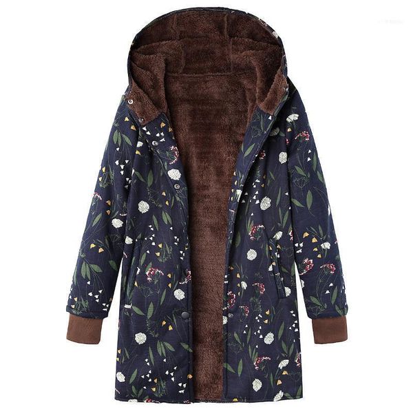 women winter warm floral hooded jacket flower print hoody vintage oversized coats padded parkas1, Black
women winter warm floral hooded jacket flower print hoody vintage oversized coats padded parkas1, Black