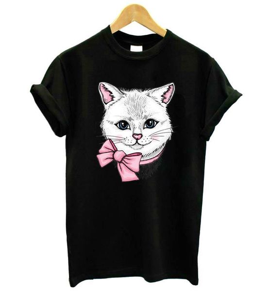 cat with bow print men cotton casual funny lady yong girl tee better quality drop kt 7, White;black
cat with bow print men cotton casual funny lady yong girl tee better quality drop kt 7, White;black