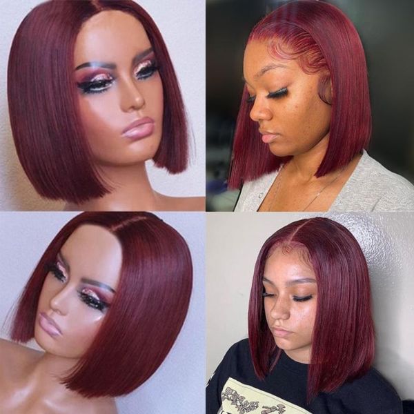 lace wigs burgundy 99j bob wig front human hair peruvian straight dark red colored for women, Black;brown
lace wigs burgundy 99j bob wig front human hair peruvian straight dark red colored for women, Black;brown