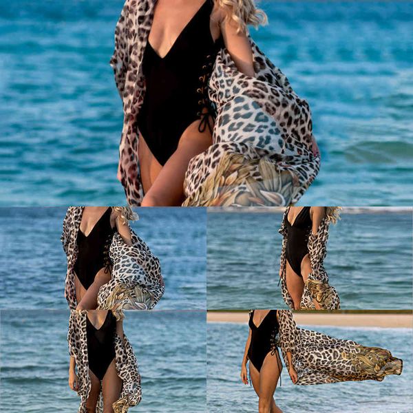 cardigan new chiffon leopard beach point loose long sunscreen coat bikini blouse swimsuit2021, White;black
cardigan new chiffon leopard beach point loose long sunscreen coat bikini blouse swimsuit2021, White;black