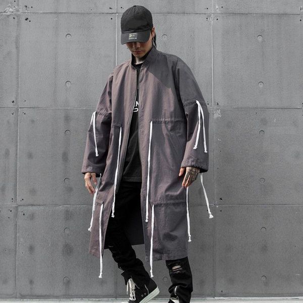 men's trench coats ewq / wear autumn and winter jacket male medium long thin windbreaker coat 2021 fashion ribbon 9y3195, Tan;black
men's trench coats ewq / wear autumn and winter jacket male medium long thin windbreaker coat 2021 fashion ribbon 9y3195, Tan;black