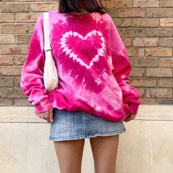 women's hoodies & sweatshirts women autumn long sleeve o-neck sweatshirt pink heart tie-dye printed pullover tunic harajuku oversized, Black
women's hoodies & sweatshirts women autumn long sleeve o-neck sweatshirt pink heart tie-dye printed pullover tunic harajuku oversized, Black