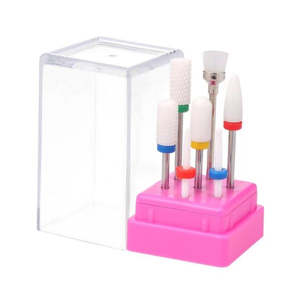 nail art equipment 7pcs ceramic drill bits set pedicure & manicure kit replacement for electric machine, Silver
nail art equipment 7pcs ceramic drill bits set pedicure & manicure kit replacement for electric machine, Silver
