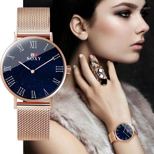 wristwatches ladies watch starry sky rose gold women watches stainless steel watchband casual quartz wristwatch gift for female, Slivery;brown
wristwatches ladies watch starry sky rose gold women watches stainless steel watchband casual quartz wristwatch gift for female, Slivery;brown