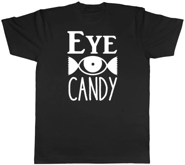 eye candy mens womens ladies t-shirt, White;black