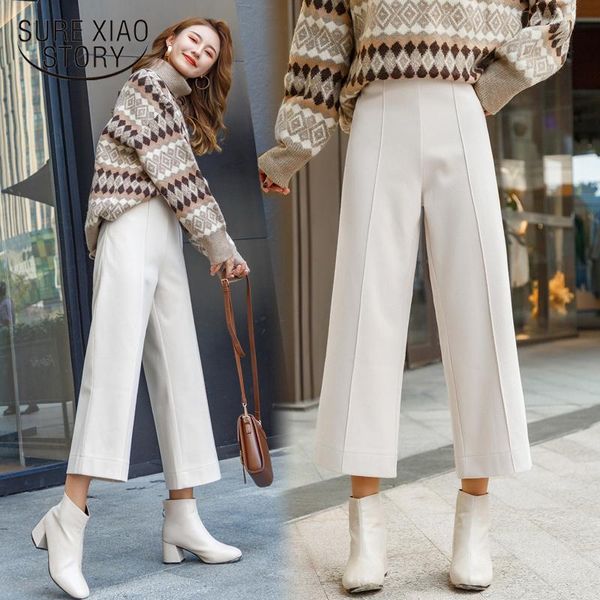 korean slim woolen wide leg pants women autumn winter capri casual black straight loose high waist woman 11586 women's & capris, Black;white
korean slim woolen wide leg pants women autumn winter capri casual black straight loose high waist woman 11586 women's & capris, Black;white