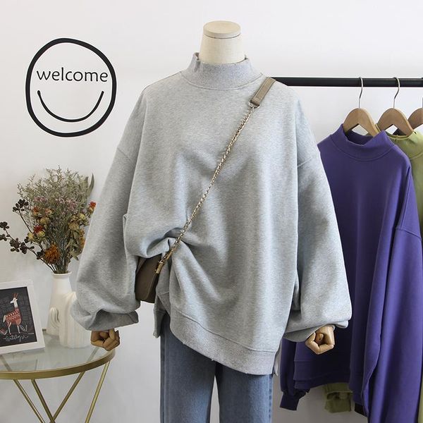 winter plus velvet thickening women outwear pure color pullovers large size loose long sleeve cotton sweatshirts for mujer women's hood, Black
winter plus velvet thickening women outwear pure color pullovers large size loose long sleeve cotton sweatshirts for mujer women's hood, Black