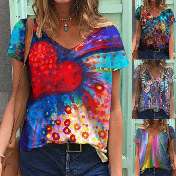 2021 summer new multicolor abstract printing fashion trend v-neck loose short sleeve t-shirt for women, Black;gray
2021 summer new multicolor abstract printing fashion trend v-neck loose short sleeve t-shirt for women, Black;gray