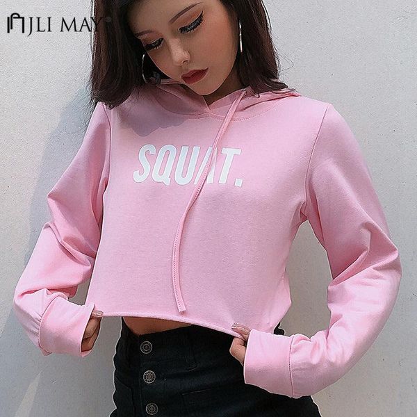 women's hoodies & sweatshirts jli may letter print open navel sweatshirt autumn winter solid short hooded casual pullovers high str, Black
women's hoodies & sweatshirts jli may letter print open navel sweatshirt autumn winter solid short hooded casual pullovers high str, Black