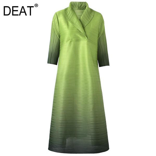 casual dresses deat women pleated dress gradient elastic waist scarf collar elegant loose lady style 2021 summer fashion 15hx046, Black;gray
casual dresses deat women pleated dress gradient elastic waist scarf collar elegant loose lady style 2021 summer fashion 15hx046, Black;gray