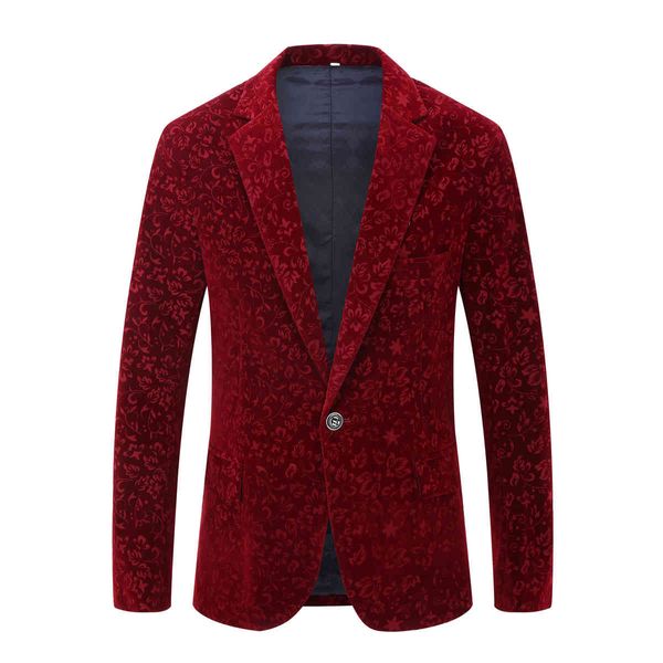 men's suits & blazers men autumn winter wine red burgundy velvet floral pattern suit jacket slim fit blazer designs stage costumes for, White;black
men's suits & blazers men autumn winter wine red burgundy velvet floral pattern suit jacket slim fit blazer designs stage costumes for, White;black