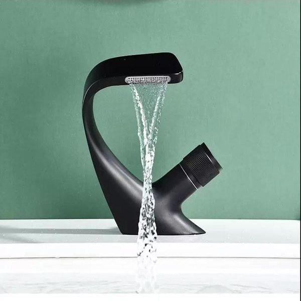 nordic black and cold faucet waterfall fine copper casting el bathroom creative under-counter basin sink faucets
nordic black and cold faucet waterfall fine copper casting el bathroom creative under-counter basin sink faucets
