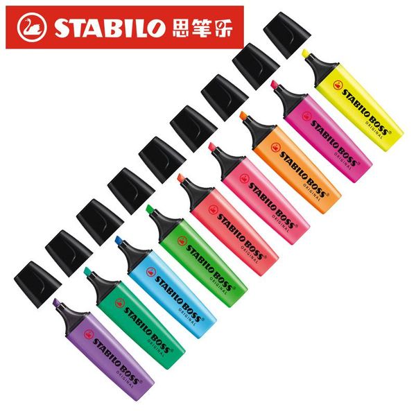 highlighters 9 colors/lot germany maker pen highlighter 70# boss 2mm-5mm oblique nib painting students school supplies etui, Black;red
highlighters 9 colors/lot germany maker pen highlighter 70# boss 2mm-5mm oblique nib painting students school supplies etui, Black;red