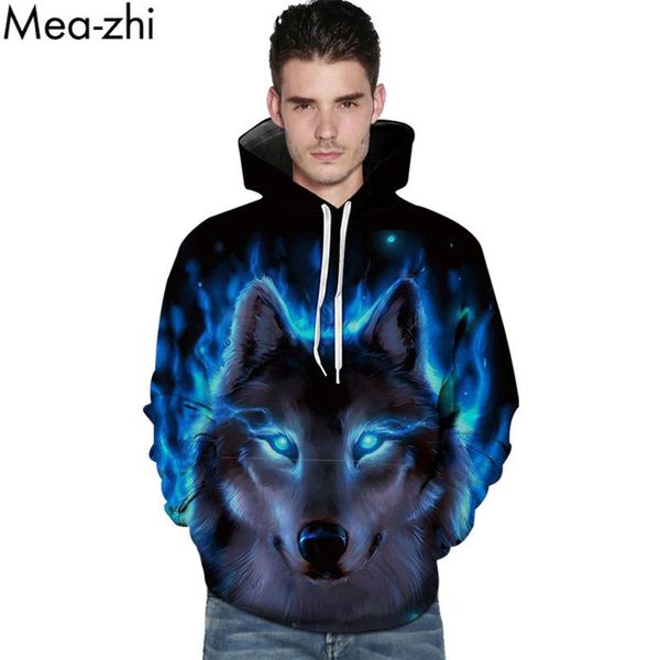men's hoodies & sweatshirts plus size men women sports casual long sleeve hooded loose 3d wolf printed hoodie outerwear, Black
men's hoodies & sweatshirts plus size men women sports casual long sleeve hooded loose 3d wolf printed hoodie outerwear, Black