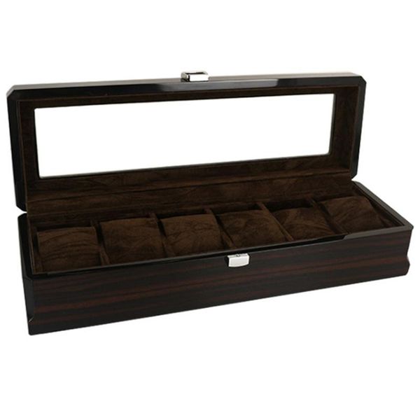 watch boxes & cases luxury 6 slots wooden display case, glass ed case jewelry organizer, Black;blue
watch boxes & cases luxury 6 slots wooden display case, glass ed case jewelry organizer, Black;blue