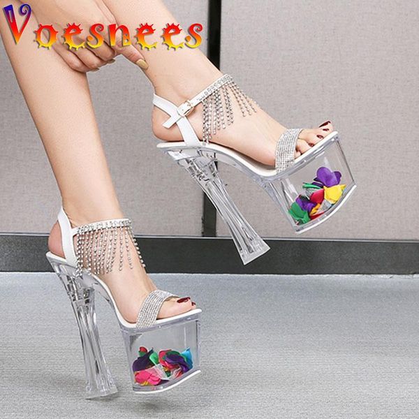 sandals voesnees platform women shoes sparkling tassel drill transparent high heels flowers crystal ladies wedding, Black
sandals voesnees platform women shoes sparkling tassel drill transparent high heels flowers crystal ladies wedding, Black