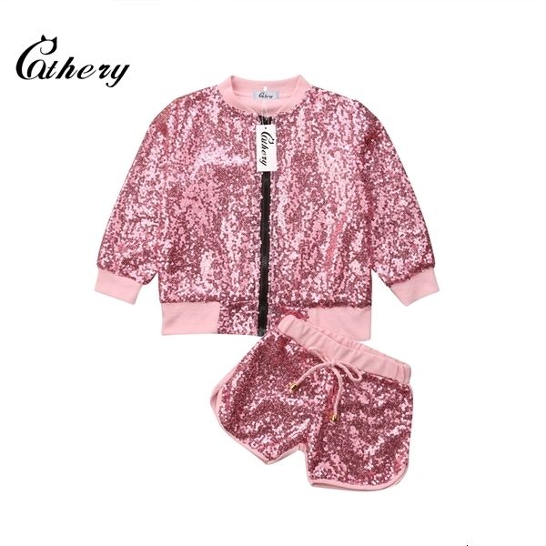 clothing cathery fashion sequins toddler kids girls outfits clothes 2pcs zipper jacket +shorts sets c0225, White
clothing cathery fashion sequins toddler kids girls outfits clothes 2pcs zipper jacket +shorts sets c0225, White