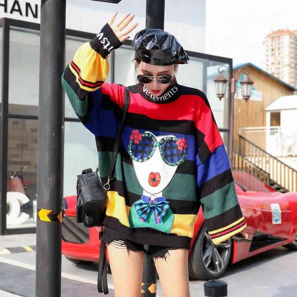 thailand folk autumn/winter color in contrast to cartoon animated soft medium turtleneck high sleeve long sweater, White;black
thailand folk autumn/winter color in contrast to cartoon animated soft medium turtleneck high sleeve long sweater, White;black