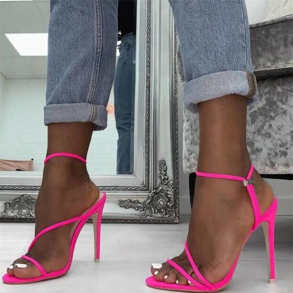 mhysa 2021 summer women's fluorescent color pointed thin heel sandals fashion plus size shoes m633, Black
mhysa 2021 summer women's fluorescent color pointed thin heel sandals fashion plus size shoes m633, Black