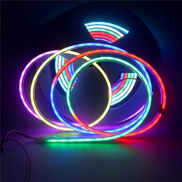strips 5m rgb led neon pixel rope dc 12v ws2811 silicon tube ip65 waterproof 60leds/m strip light tape for home bar ktv store
strips 5m rgb led neon pixel rope dc 12v ws2811 silicon tube ip65 waterproof 60leds/m strip light tape for home bar ktv store