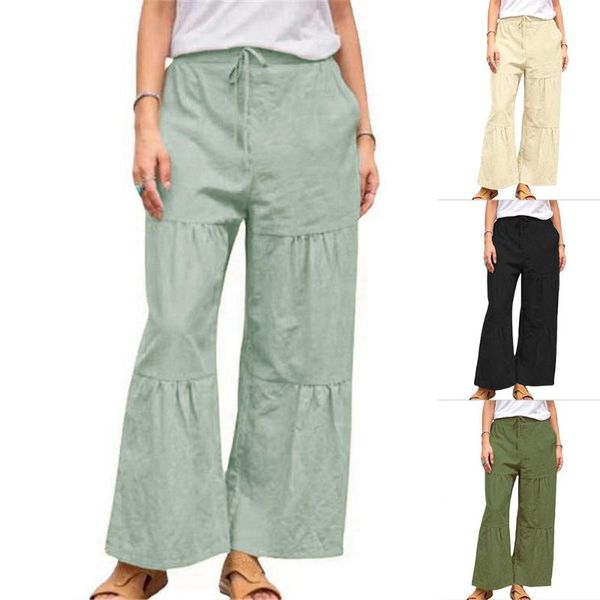 women's pants & capris fashion ladies leggings trousers wide leg straight women solid color 5 casual female d30, Black;white
women's pants & capris fashion ladies leggings trousers wide leg straight women solid color 5 casual female d30, Black;white