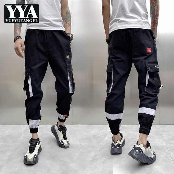 men big-pockets spliced slim harem pencil pants autumn winter drawstring ankle length micro-elasticity cargo casual men's, Black
men big-pockets spliced slim harem pencil pants autumn winter drawstring ankle length micro-elasticity cargo casual men's, Black