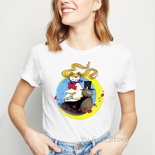 sailor moon and women anime men t shirts cartoon cat lips print funny harajuku kawaii femme summer tees female, White;black
sailor moon and women anime men t shirts cartoon cat lips print funny harajuku kawaii femme summer tees female, White;black