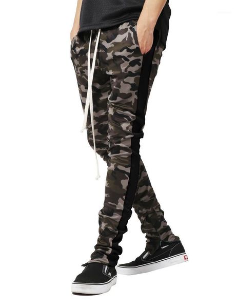 men's fashion casual all-in-one slim sports pants camouflage print matching foot zipper, Black
men's fashion casual all-in-one slim sports pants camouflage print matching foot zipper, Black