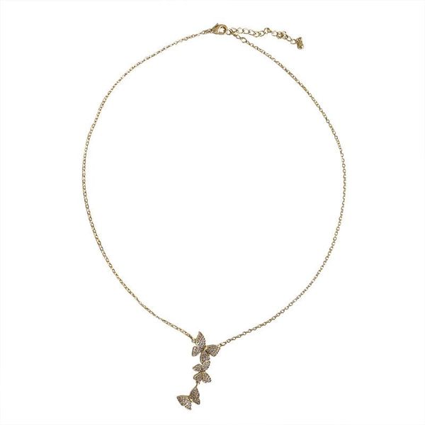chains color - protection, micro drill set zircon with personality contracted neck chain sautoir female butterfly necklace, Silver
chains color - protection, micro drill set zircon with personality contracted neck chain sautoir female butterfly necklace, Silver