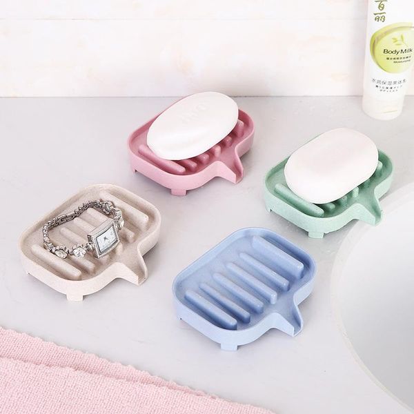 1pc wheat straw soap holder with drain colorful bathroom storage dish organizer sponge plate tray dishes
1pc wheat straw soap holder with drain colorful bathroom storage dish organizer sponge plate tray dishes