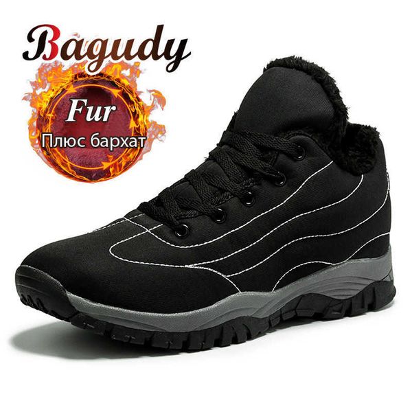 fashion winter snow boots waterproof plush warm men's ankle boots non-slip men winter warm shoes work boots 210619, Black
fashion winter snow boots waterproof plush warm men's ankle boots non-slip men winter warm shoes work boots 210619, Black