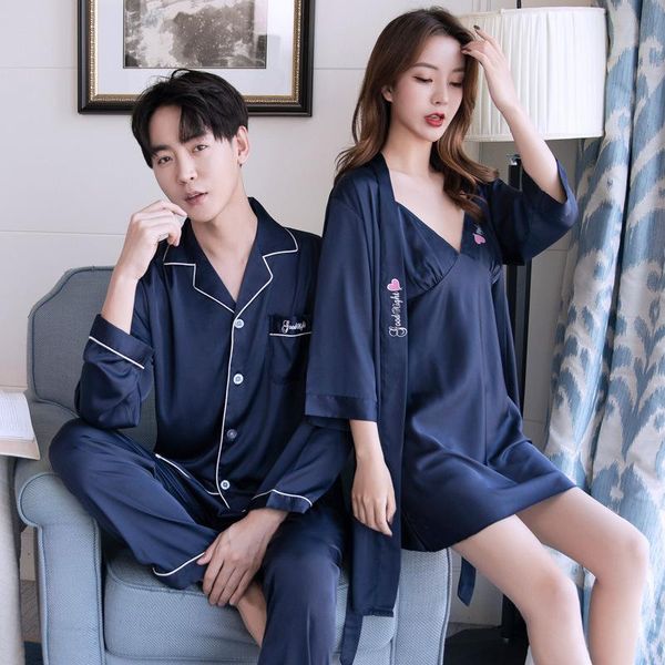 men's sleepwear couples pajama sets women's sling silk nightgown plus size summer thin satin ice sleep dressing gown, Black;brown
men's sleepwear couples pajama sets women's sling silk nightgown plus size summer thin satin ice sleep dressing gown, Black;brown
