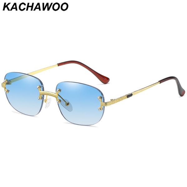 sunglasses kachawoo no frame square for men brown blue sun glasses women stylish metal rimless eyewear drop-, White;black
sunglasses kachawoo no frame square for men brown blue sun glasses women stylish metal rimless eyewear drop-, White;black