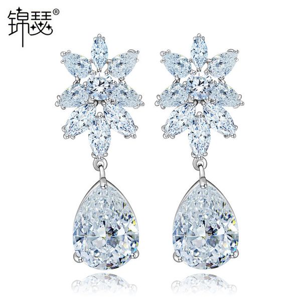 jewelry charm stud aaa zircon pear flower rain earrings fashion popular bridal dinner, Golden
jewelry charm stud aaa zircon pear flower rain earrings fashion popular bridal dinner, Golden
