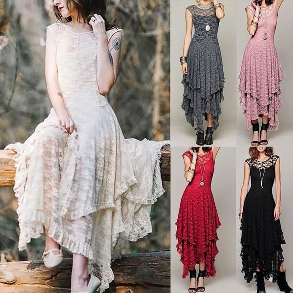 summer elegant white lace womens dresses plus size long women asymmetrical backless beach wear office lady, Black;gray
summer elegant white lace womens dresses plus size long women asymmetrical backless beach wear office lady, Black;gray