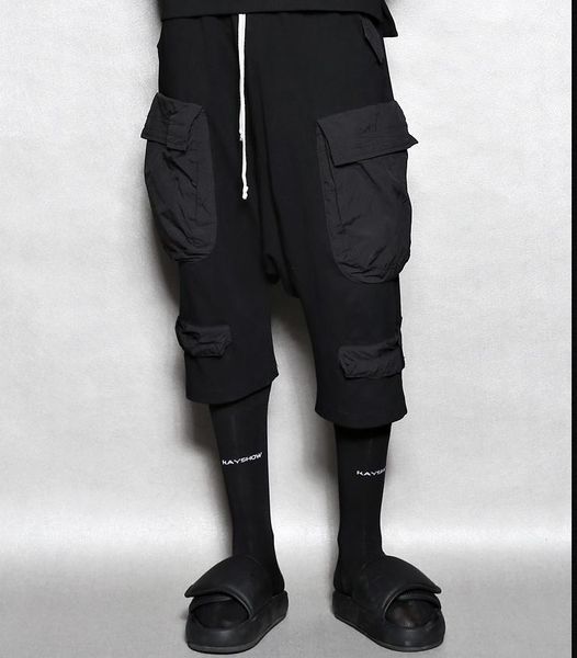 hong kong style men's dark purse pocket functional tapered pants loose harem, Black
hong kong style men's dark purse pocket functional tapered pants loose harem, Black