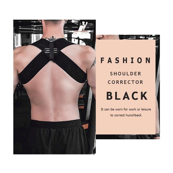 x-shaped clavicle spine posture corrector upper back ortics brace shoulder lumbar support strap belt dropship elbow & knee pads, Black;gray
x-shaped clavicle spine posture corrector upper back ortics brace shoulder lumbar support strap belt dropship elbow & knee pads, Black;gray