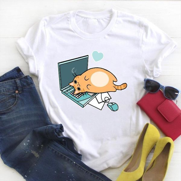 and women cat pet mens animal lazy womens cute 90s harajuku clothing summer tee female clothes graphic, White;black
and women cat pet mens animal lazy womens cute 90s harajuku clothing summer tee female clothes graphic, White;black